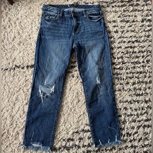 Kut from the Kloth Distressed Jeans - Reese ankle straight leg